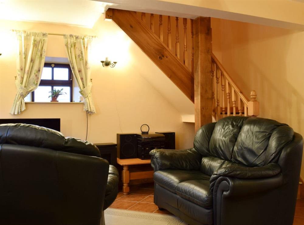 Comfy living area at The Stables in Onecote, Staffordshire