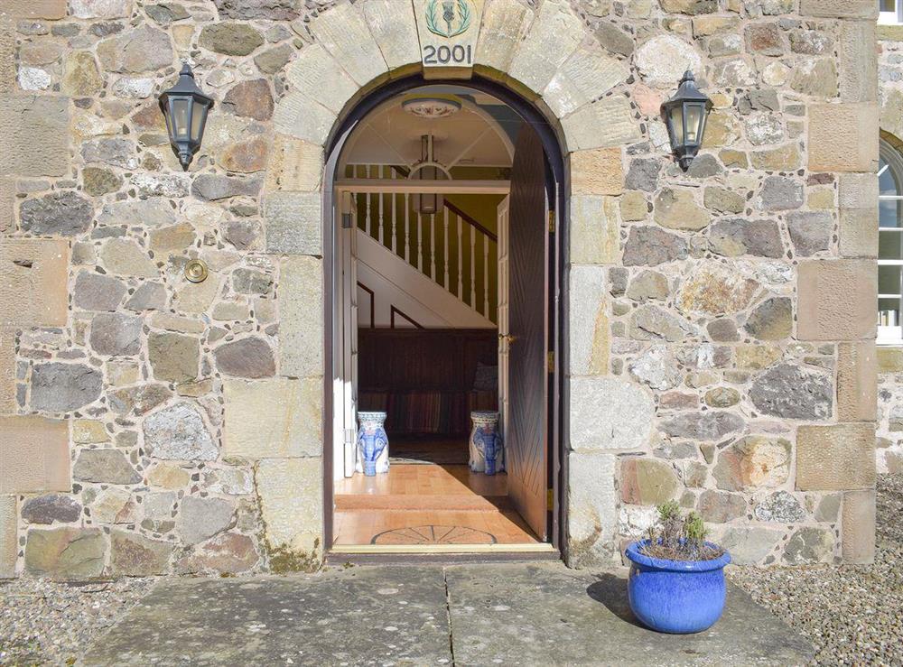 Main entrance at The Stables in Pitcairlie, near St Andrews, Fife