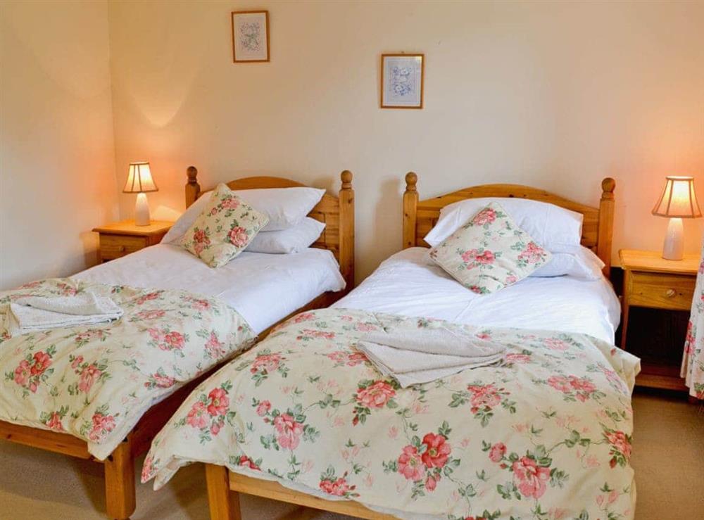 Twin bedroom at The Stables in Plush, Nr Piddletrenthide, Dorset., Great Britain