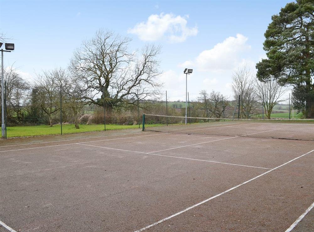 Tennis Court at The Stables in Somersal Herbert, near Ashbourne, Derbyshire