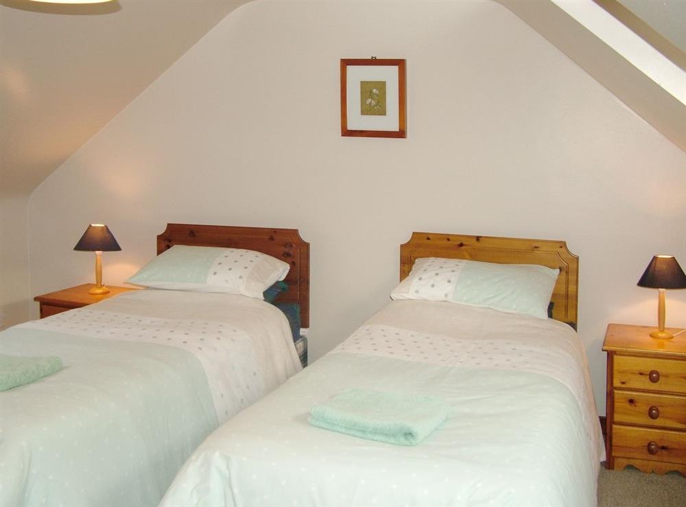 Twin bedroom at The Stables in Stranraer, Wigtownshire