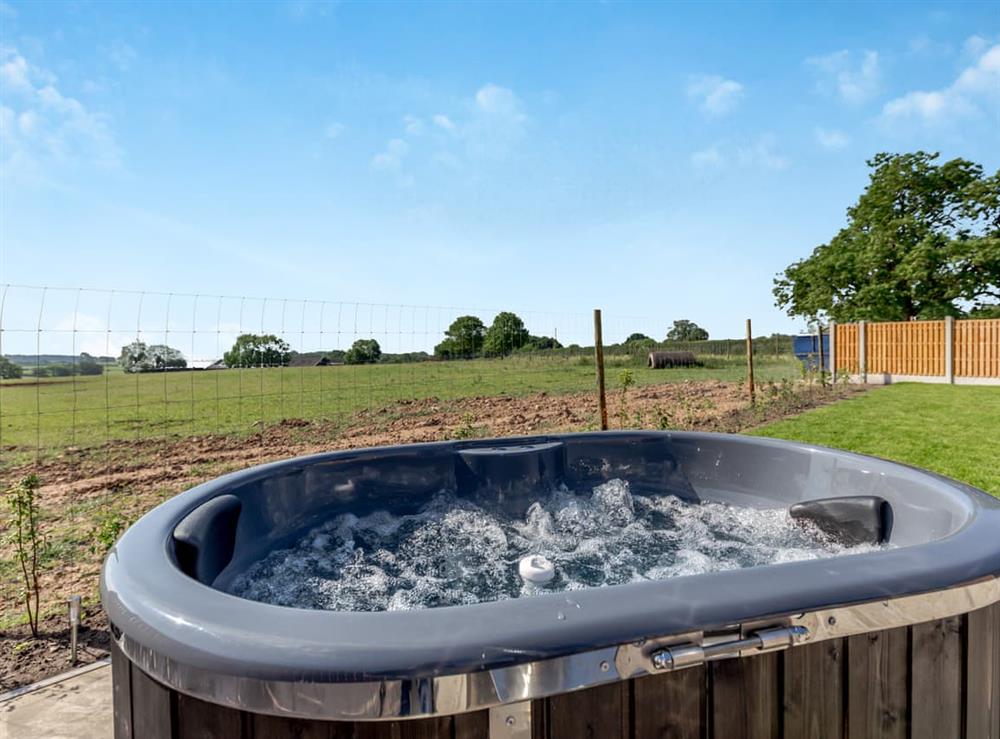 Hot tub at The Stags Wallow in Ashbourne, Derbyshire