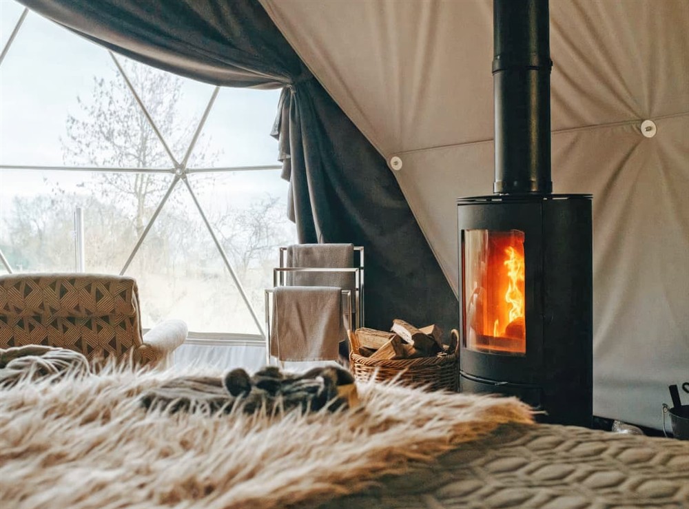Open plan living space at The Star Dome in Ludlow, Shropshire