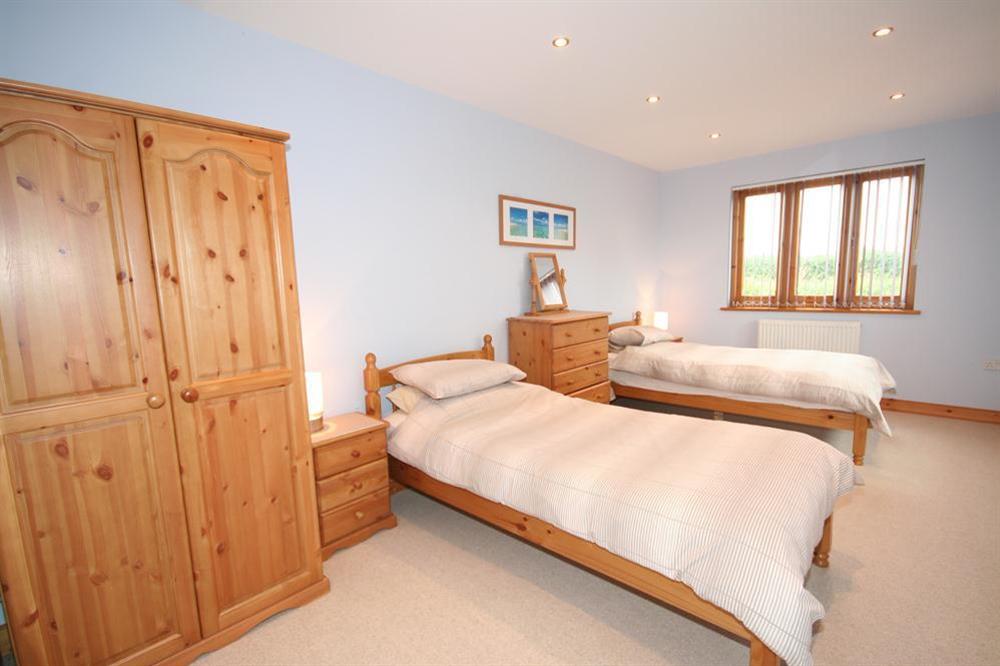 Bedroom 4 (now with 3 single beds) at The Station in Malborough, Nr Kingsbridge