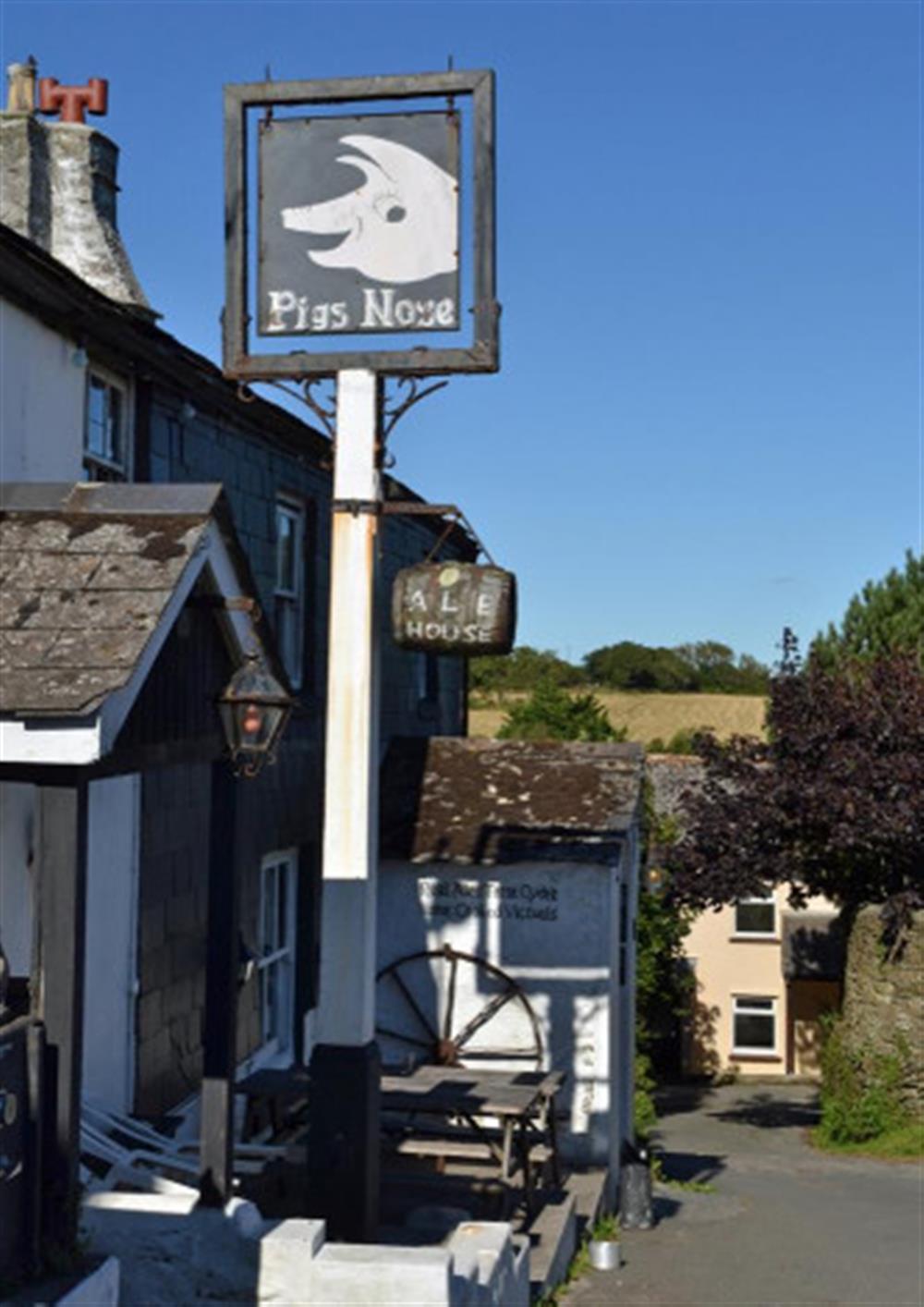The welcoming Pigs Nose pub in the nearby village of East Prawle.