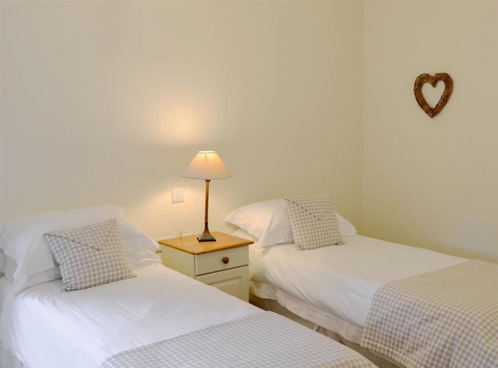 Cosy twin bedroom at The Steading at Nabny in Dundrennan, near Kirkcudbright, Kirkcudbrightshire