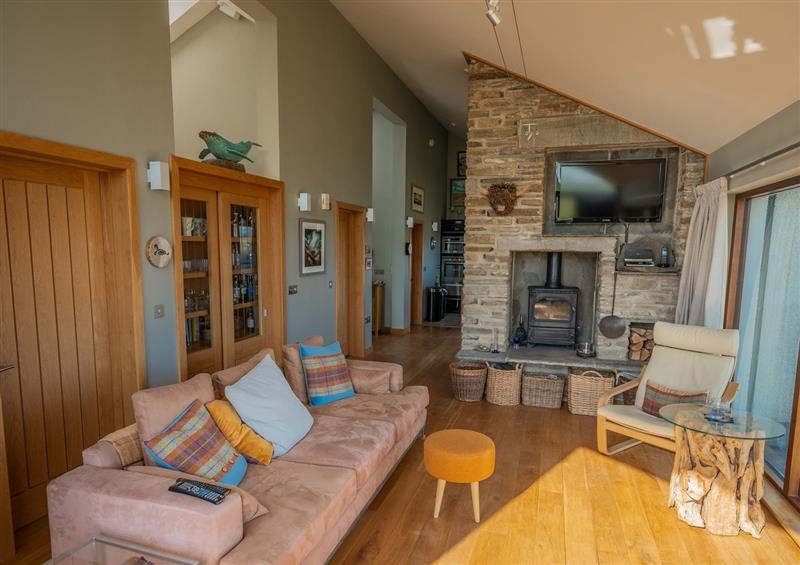 Enjoy the living room at The Steading, Longhope