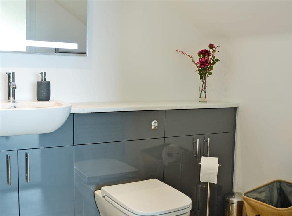 En-suite with shower cubicle at The Steading in Near Montrose, Angus