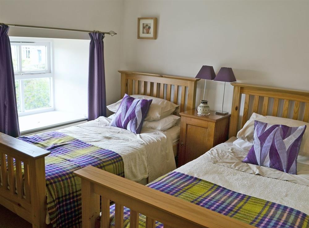 Twin bedroom at The Steadings in Alnwick, Northumberland