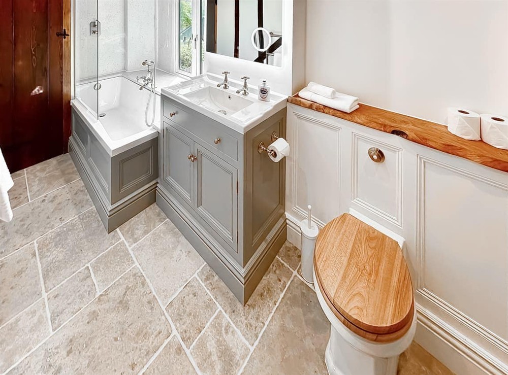 Bathroom at The Steppes in Peterchurch, near Hereford, Herefordshire