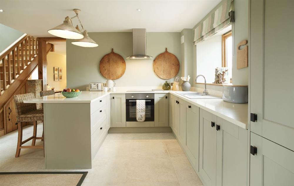 Fully equipped kitchen at The Stone Barn, Downton-on-the-Rock