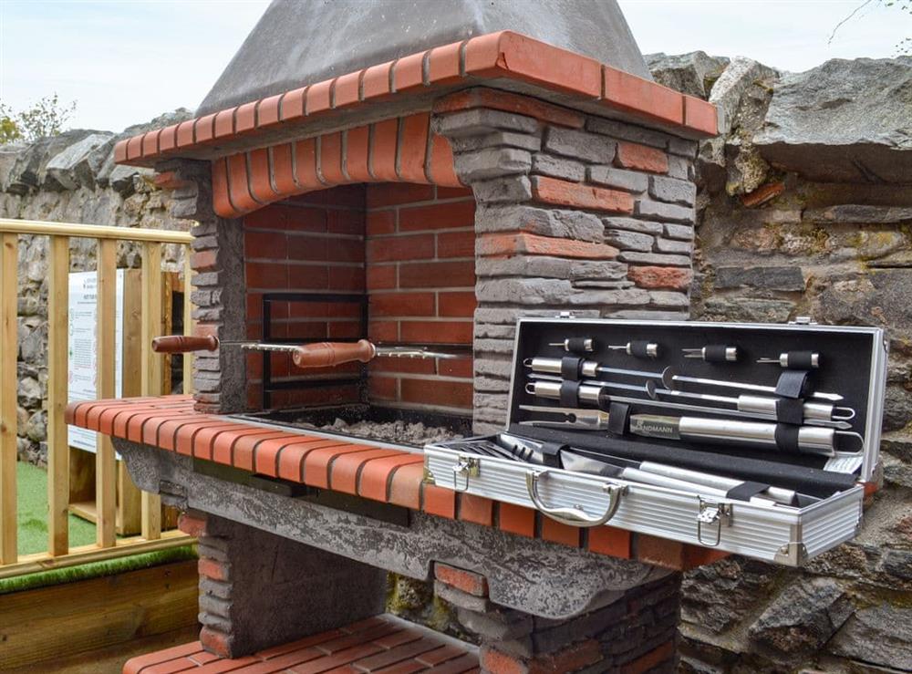 Built-in-BBQ at The Strathspey Lodge in Grantown-on-Spey, Moray, Morayshire