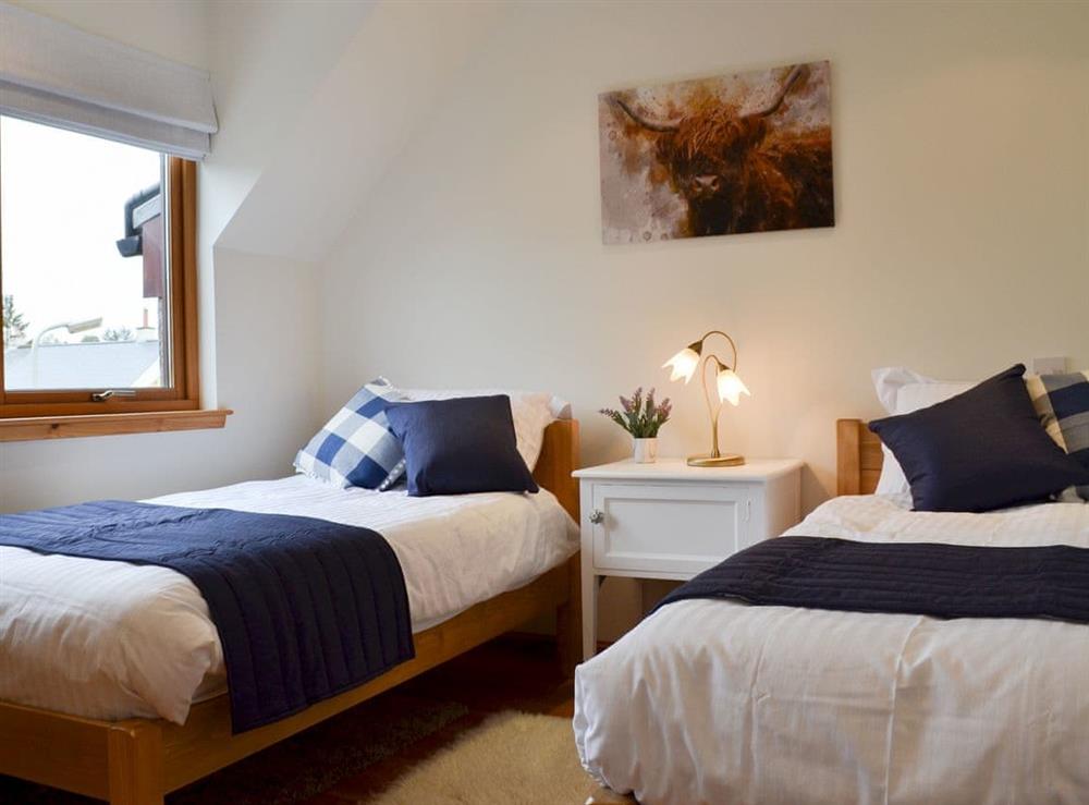 Twin bedroom at The Strathspey Lodge in Grantown-on-Spey, Moray, Morayshire