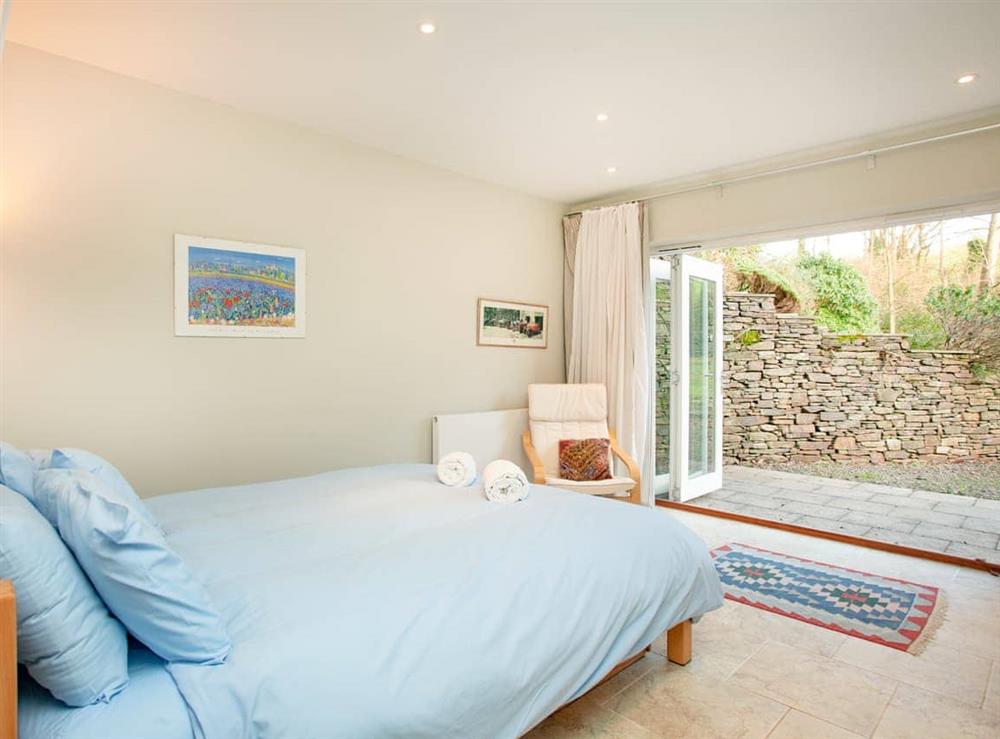 Double bedroom at The Studio at Grannys Well in Mixtow, near Fowey, Cornwall