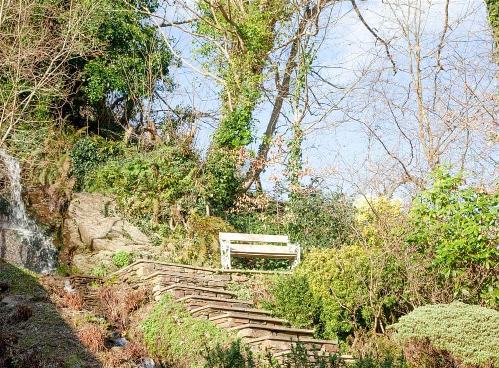 Garden at The Studio at Grannys Well in Mixtow, near Fowey, Cornwall
