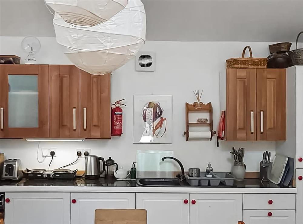 Kitchen area at The Studio in Bellerby, near Leyburn, North Yorkshire