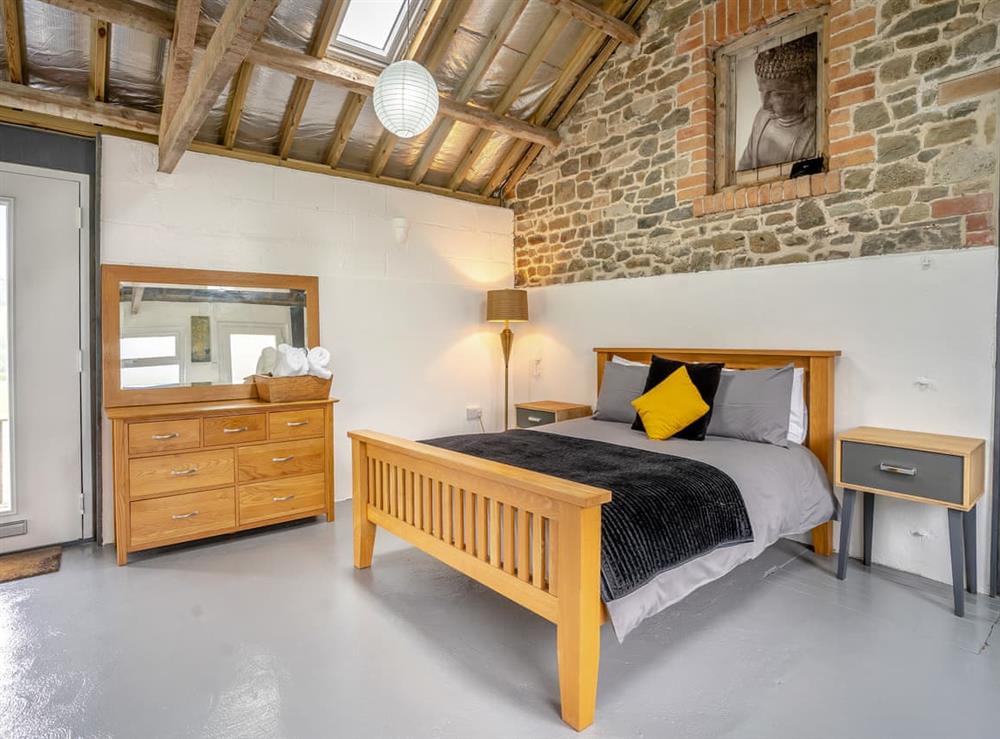 Double bedroom at The Studio in Capel Isaac, near Llandelio, Dyfed
