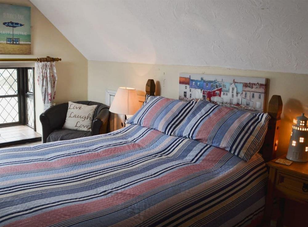Double bedroom at The Studio Cottage in Cemaes, near Holyhead, Gwynedd