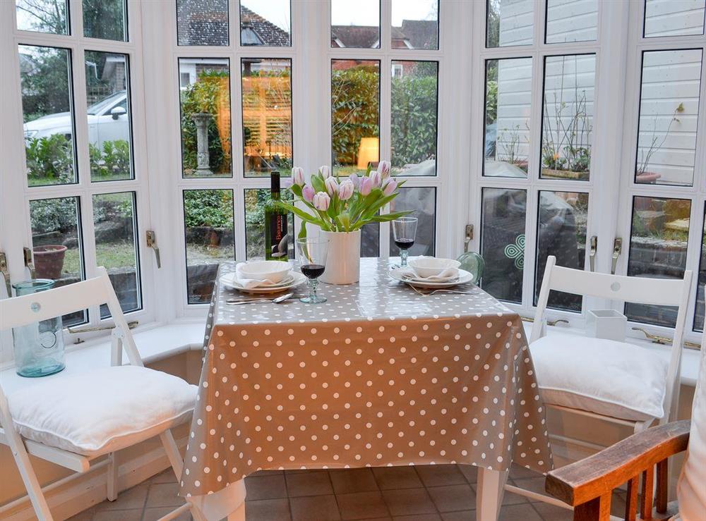 Dining area at The Studio in Cuckfield, Sussex, West Sussex