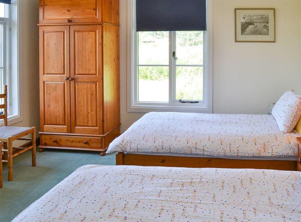 Comfortable twin bedroom at The Studio in Hickling, Norfolk., Great Britain