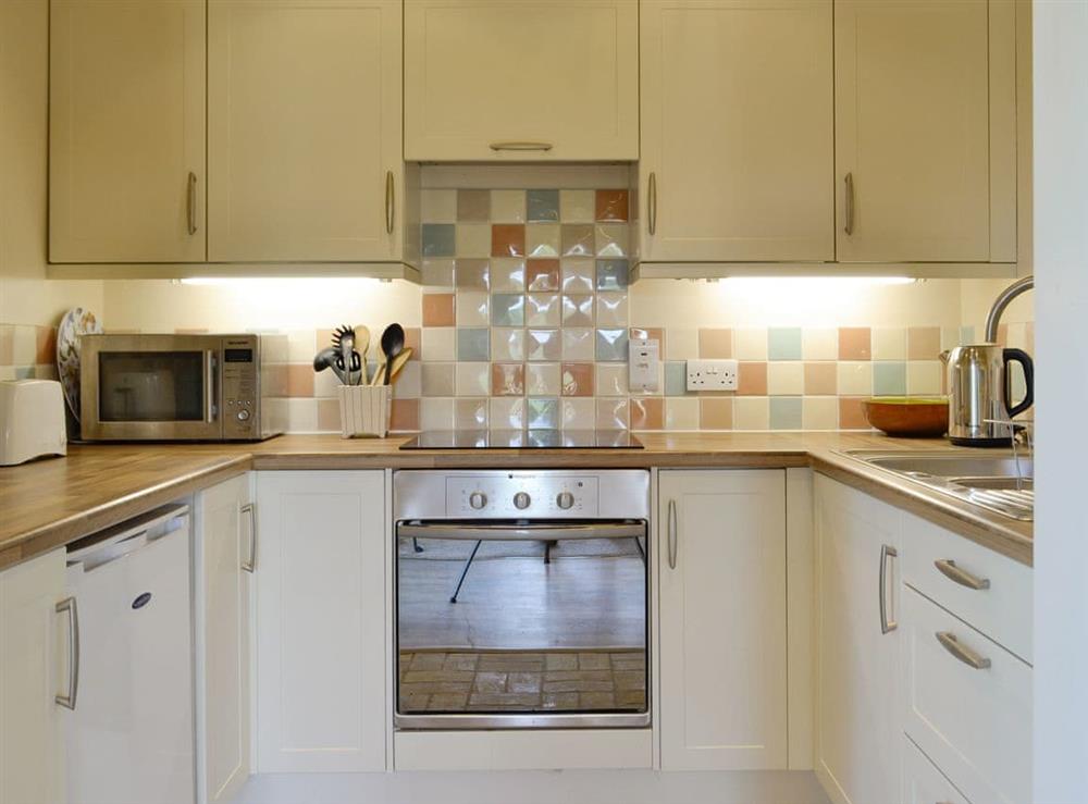 Fully appointed fitted kitchen at The Studio in Hinton, near Saxmundham, Suffolk