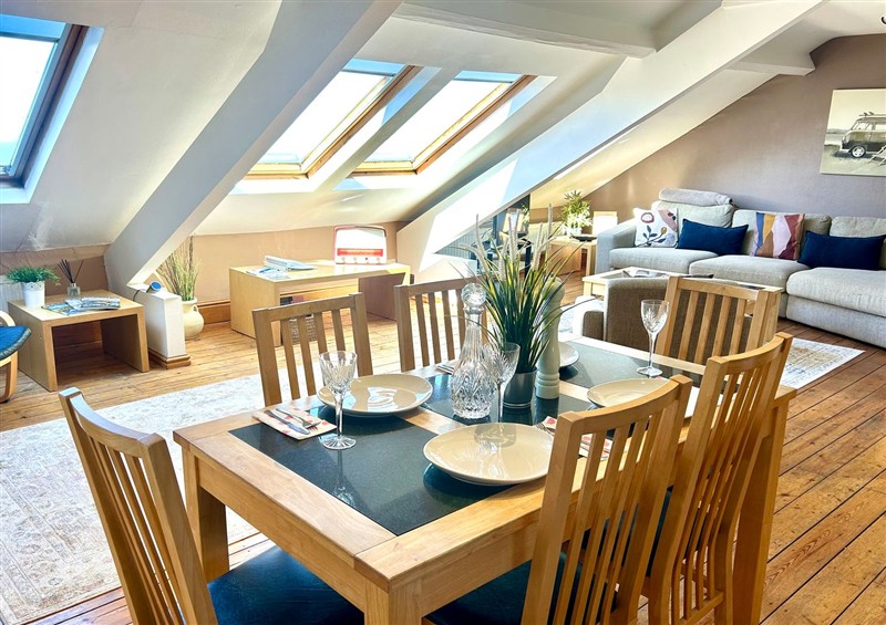 Enjoy the living room at The Studio on the Crescent, Whitby