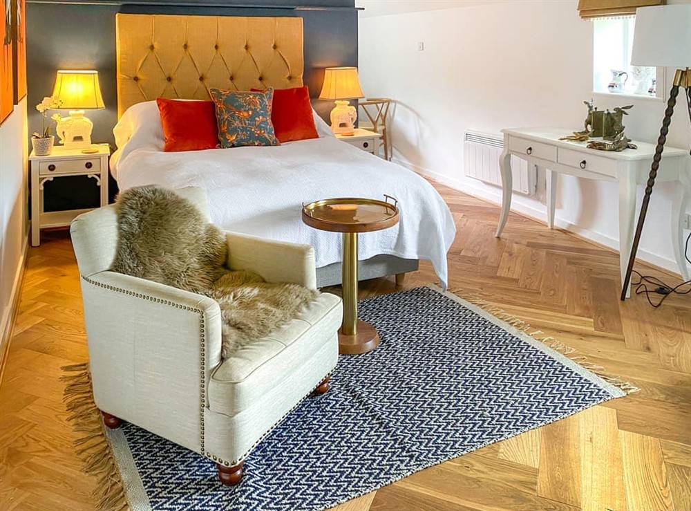 Double bedroom at The Studio in Wittersham, near Rye, Kent