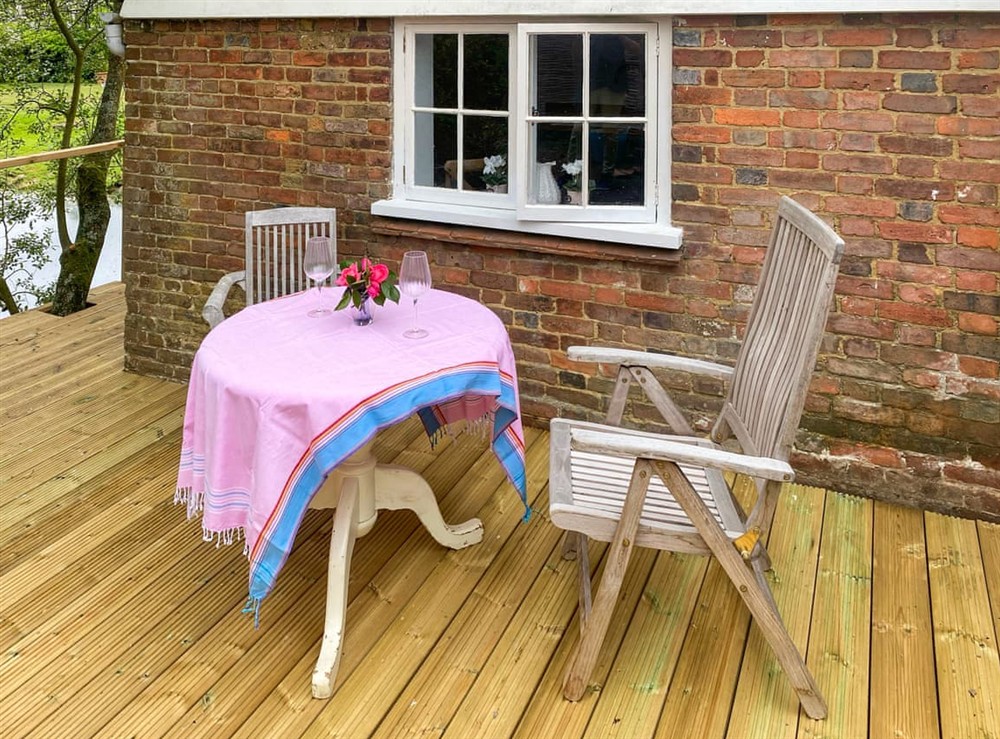 Terrace at The Studio in Wittersham, near Rye, Kent