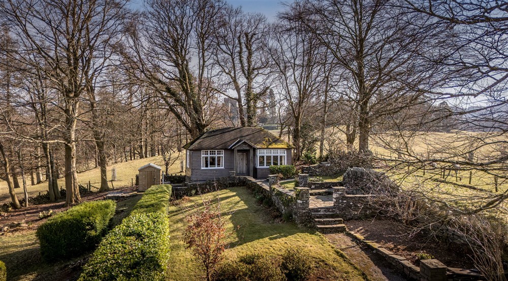 An aerial view of The Summer House, Cumbria at The Summer House in Nr Hawkshead, Cumbria