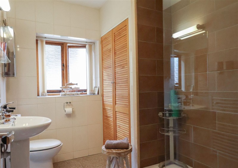 This is the bathroom at The Sundowner, Wyke Nr. Axminster