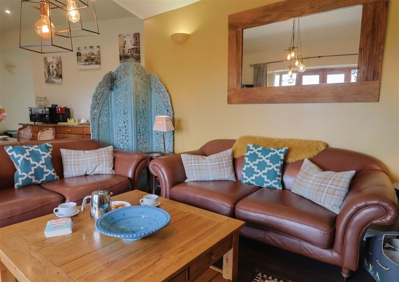 This is the living room at The Sundowner, Wyke Nr. Axminster