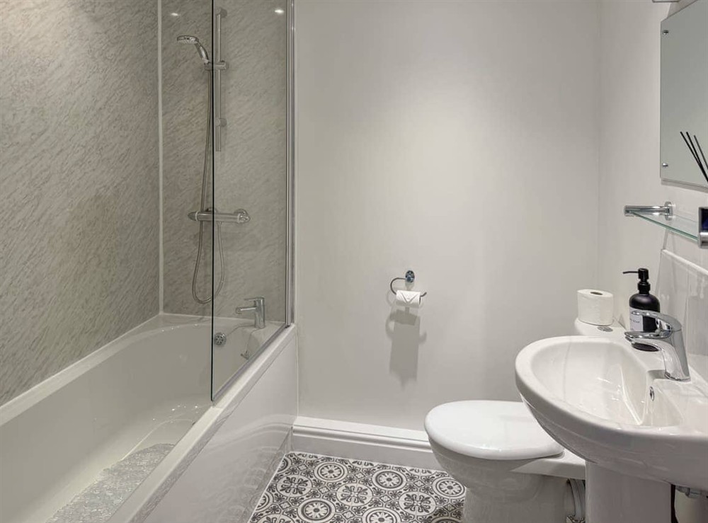 Bathroom at The Swallows in Stoke St. Gregory, near Taunton, Somerset