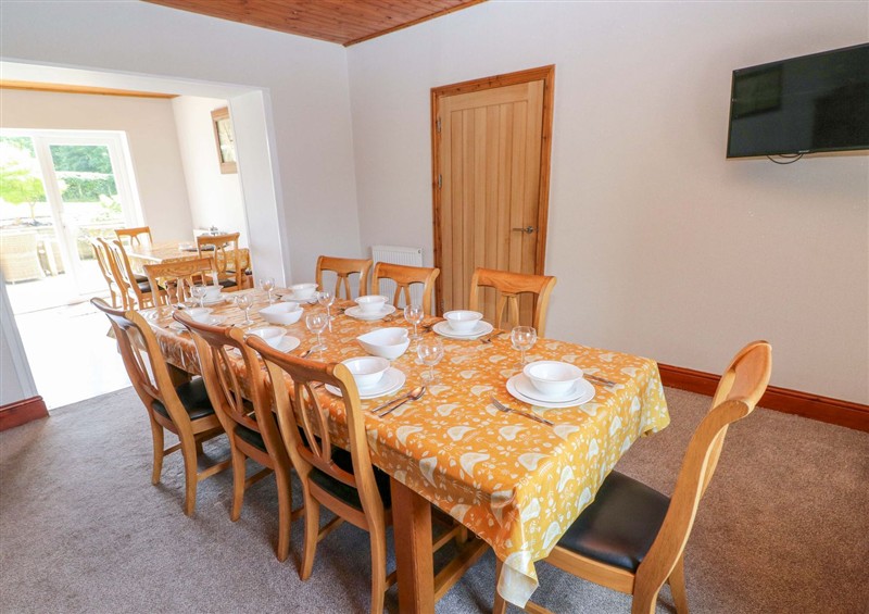 Dining room at The Sycamores, Llawhaden near Narberth