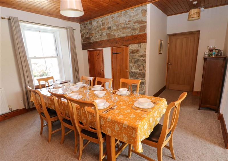 This is the dining room at The Sycamores, Llawhaden near Narberth