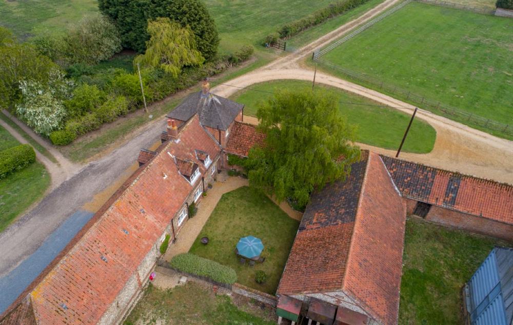 Aerial view at The Tack House, Near Holkham