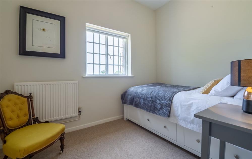 First floor: Single room with single bed and views of the parkland at The Tack House, Near Holkham