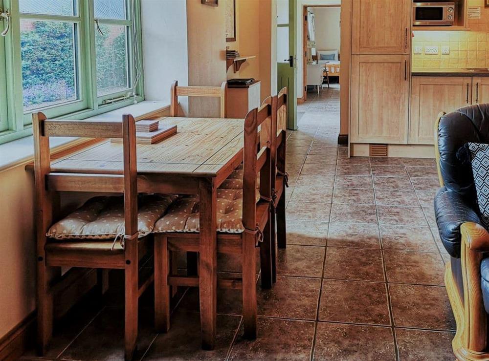 Convenient dining area at The Tack Room in Hareby, near Horncastle, Lincolnshire