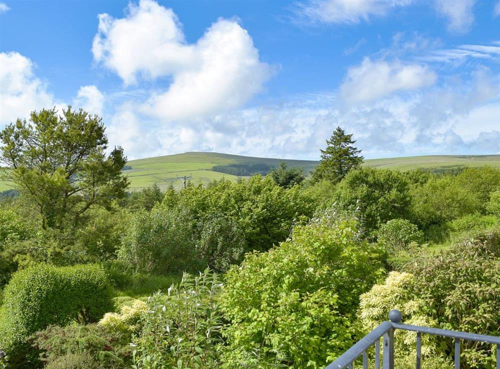 Stunning balcony views of the surrounding countryside at The Terrace in Rosebush, near Narberth, Dyfed