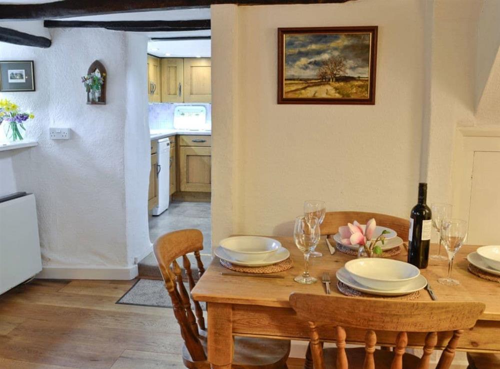 Dining Area at The Thatch Cottage in South Petherwin, near Launceston, Cornwall