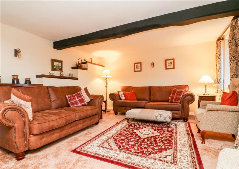 The living room at The Thatched Cottage, Crediton