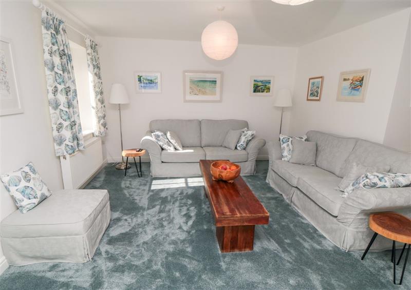 The living area at The Tidal Shack, Filey