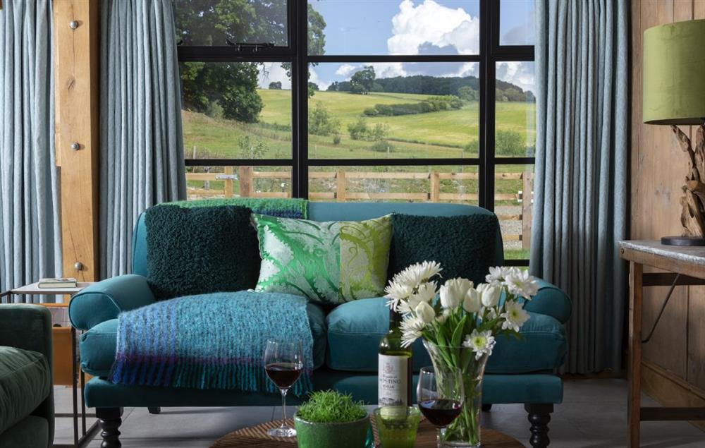Stylish furnishings decorate The Timber Barn at The Timber Barn, Downton-on-the-Rock
