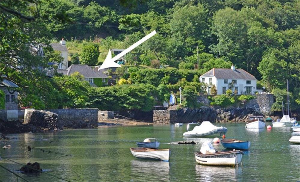 Toll House's peaceful waterside location. at The Toll House in Noss Mayo