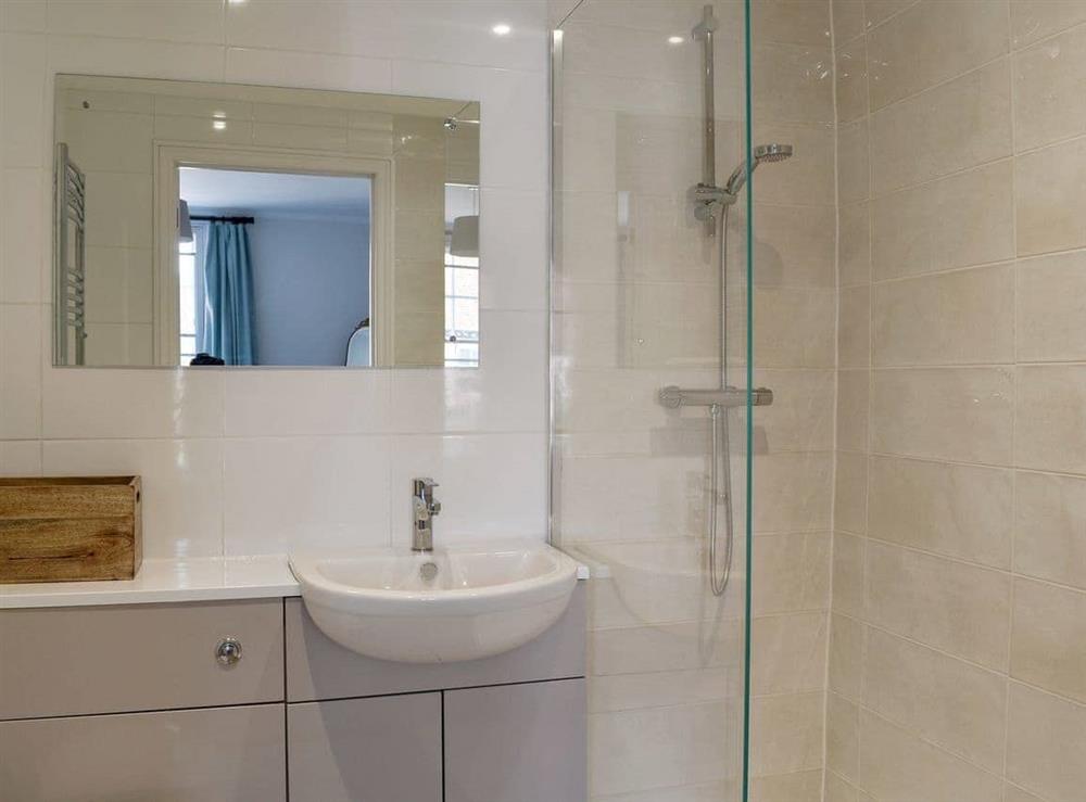 En-suite shower room at The Town House in Wimborne, Dorset