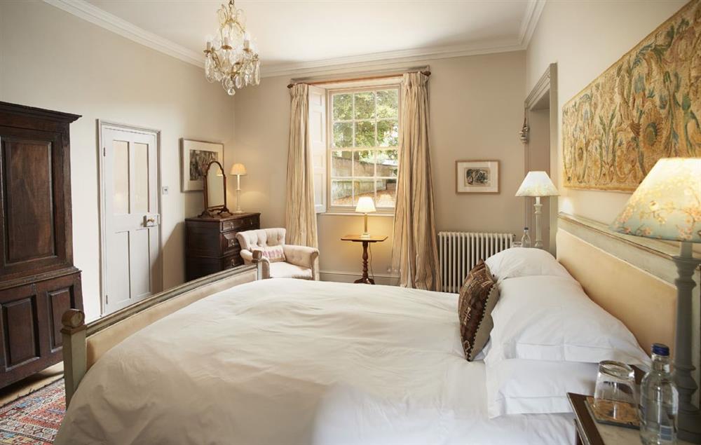 The luxuriously appointed bedroom with 5’ king size bed and luxurious Vi Spring mattress at The Treasury, Aylsham near Norwich