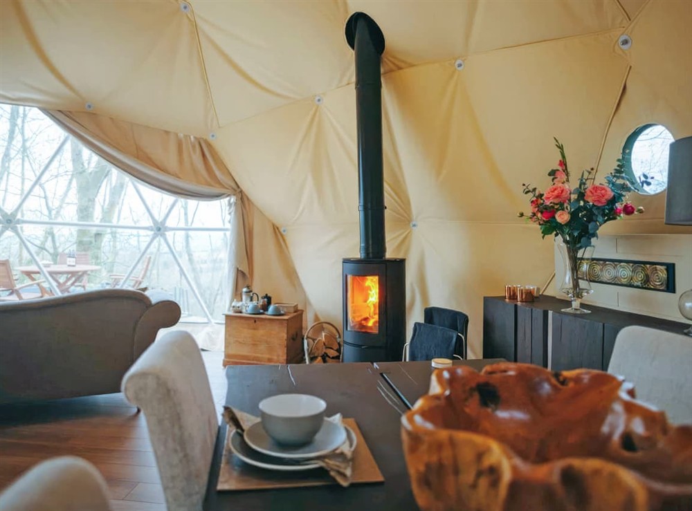 Open plan living space (photo 2) at The Tree Dome in Ludlow, Shropshire