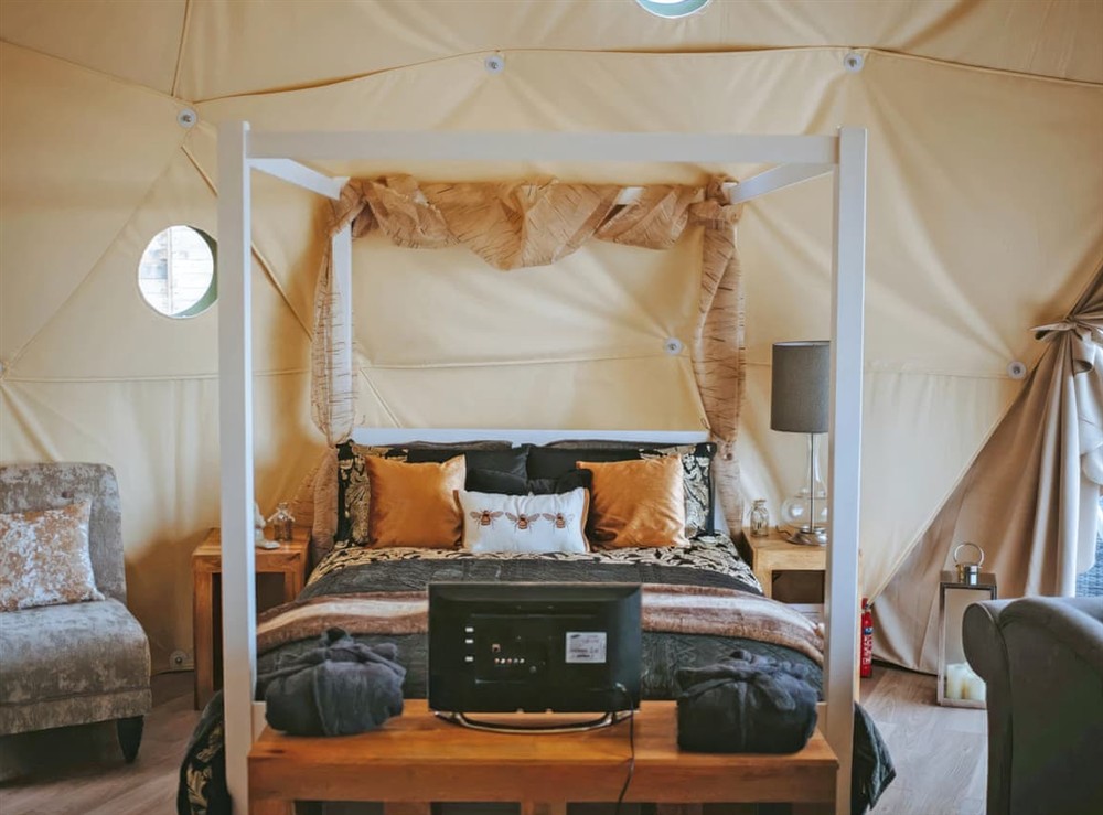Open plan living space (photo 3) at The Tree Dome in Ludlow, Shropshire