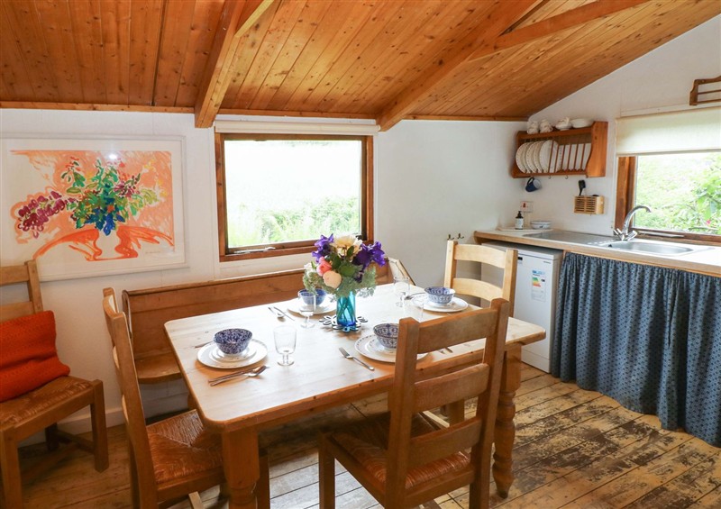 Dining room at The Tree House, Nine Wells near Solva