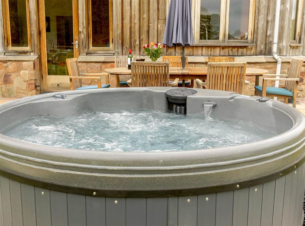 Hot tub at The Treehouse in Malvern, Herefordshire