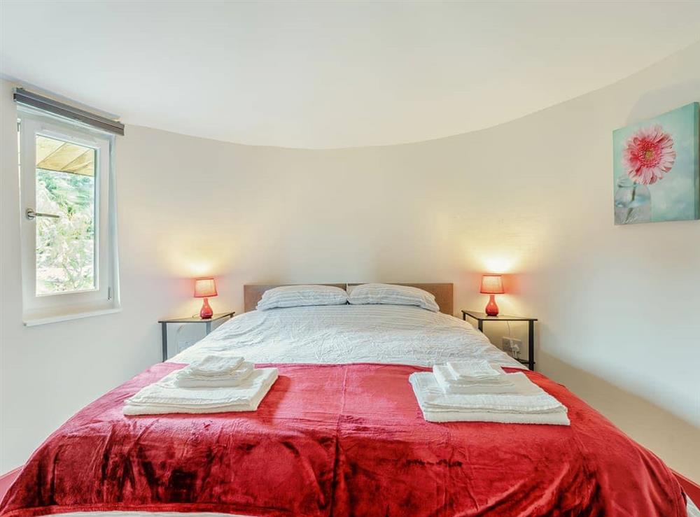 Double bedroom at The Treehouse in Polmont near Falkirk, Stirlingshire